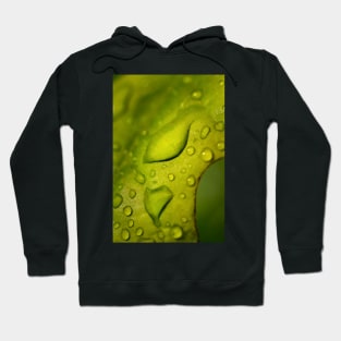 Lime green liquid leaf Hoodie